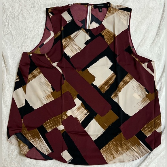 Banana Republic Abstract Sleeveless Blouse XXL - Picture 1 of 3